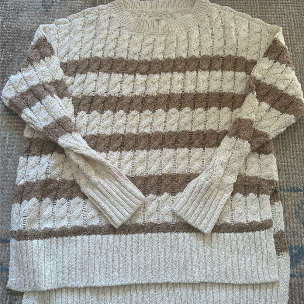NWOT PILCRO Longline Striped Sweater - Picture 3 of 3